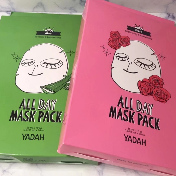 Yadah All Day Mask Pack Rose & Aloe x10 sheet - Picture 5 of 6
